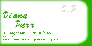 diana purr business card